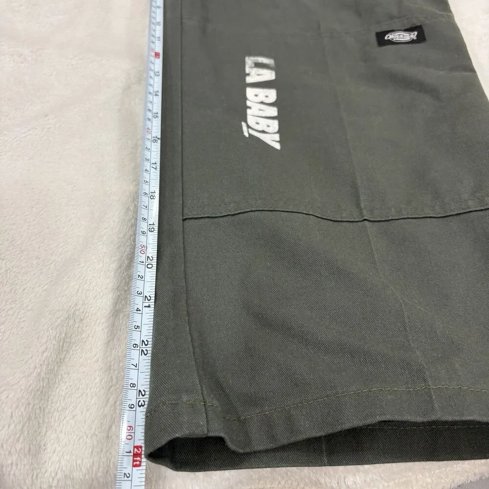 Dickies ’Double Knee Work Pants 67 Collection FLEX Mens 34x24 Olive Green